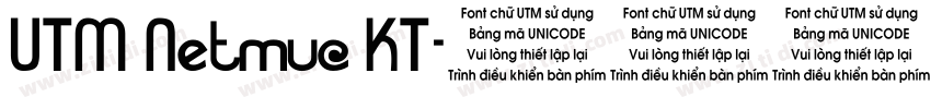 UTM Netmuc KT字体转换